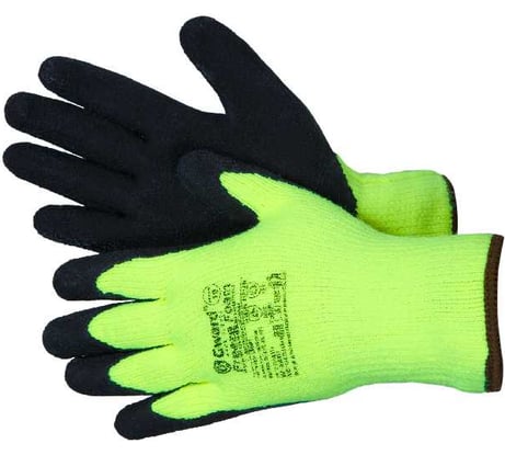 Перчатки из акриловой пряжи с начесом Gward FREEZE FOAM покрыты вспененным латексом р. XL 12 пар в упаковке L5004, рост XL12