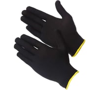 Перчатки нейлоновые Gward Touch Black черного цвета, без покрытия, размер S, 12 пар в упаковке NP1001/S12