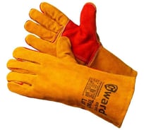 Краги из спилка Gward Track Lux оранжевого цвета, усиленные, размер XXL, 12 пар в упаковке XY240