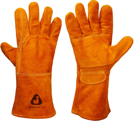 Краги сварщика без подкладки ПРЕМИУМ Jeta Safety JWK201 желтые, р.10/XL JWK201-XL