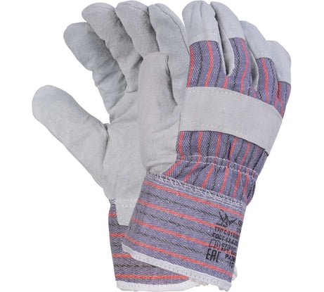 Утепленные спилковые комбинированные перчатки Ангара Fort 0115 00501404112