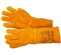 Краги из спилка оранжевого цвета без подкладки Extra Lux р. XXL 12 пар XY251 Gward XY251/Lux