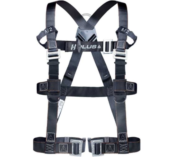 Привязь страховочная Delta Plus HAR22H с 2 точками крепления цвет чёрный, размер XL/XXL HAR22HXX