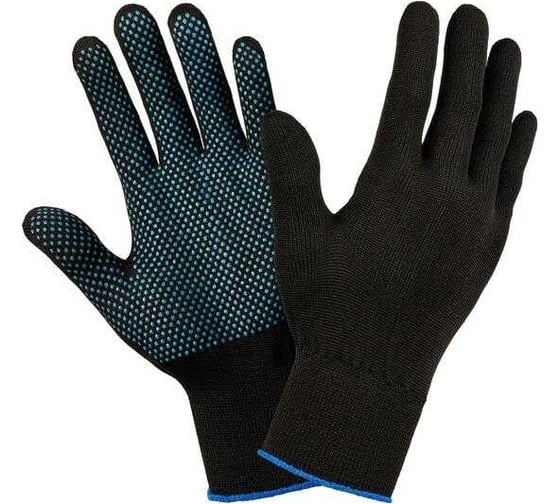 Перчатки нейлоновые Комус 15 класс, с ПВХ, 10 пар 1289607 1