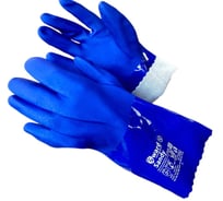 Перчатки МБС Sandy интерлок с полным покрытием ПВХ синего цвета р. XL 6 пар в упаковке арт. PVC009 Gward PVC009/XL6