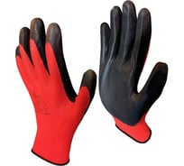 Перчатки рабочие Master-Pro 3 пары. Категория А. АГАРРО-КЧ нейлоновые с нитриловым покрытием 10 размер, 3813-NNI-KCH-3