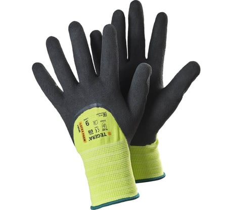 Рабочие нейлоновые перчатки TEGERA с вязаной манжетой, латексный облив, 3/4, р-р 9 618-9