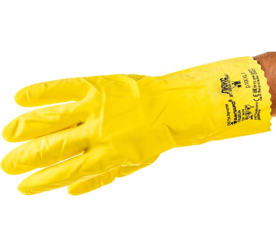Латексные химостойкие перчатки АМПАРО Люкс р. XL, 3 пары 6850 (477566)-XL