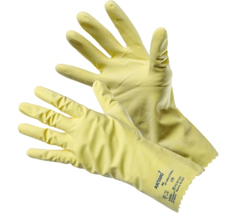 Латексные химостойкие перчатки АМПАРО Люкс р. M, 3 пары 6850 (477566)-M