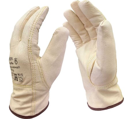 Перчатки кожаные с подкладкой ПРОФИ Master-Pro (ДРАЙВЕР-К2)/водительские перчатки, размер 9,5(L) 9085-GLD2-9.5-1