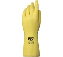 Латексные перчатки с хлопковым напылением DOG L038/L