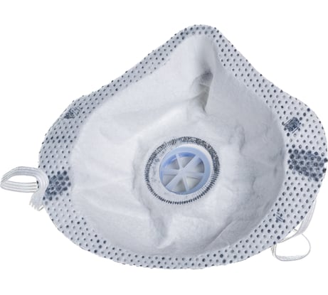 Фильтрующая формованная полумаска Без бренда с угольным слоем,с клапаном выдоха FFP1 NR 892467