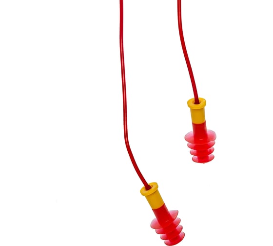 Многоразовые беруши на шнурке EARLINE BUP 30214/Оранжевый