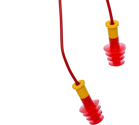 Многоразовые беруши на шнурке EARLINE BUP 30214/Оранжевый