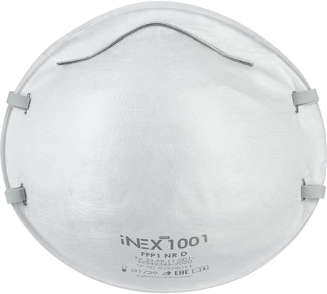 Полумаска фильтрующая INEX FFP1, без клапана выдоха 1001 УТ-00001249