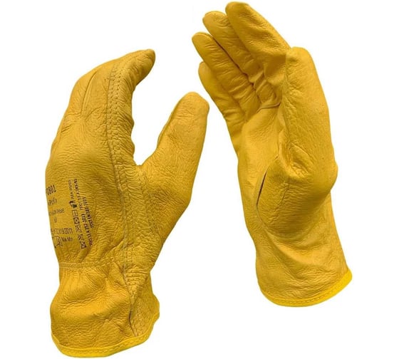 Перчатки кожаные Master-Pro® ДРАЙВЕР-К1 / водительские перчатки, размер 10 (XL), 50 пар, категория А+ 9085-GLD1-10-50