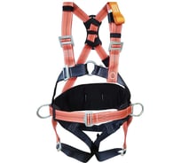 Страховочная привязь Потенциал СП-04-01 (эргономичный кушак с 3D сеткой), со спинным удлинителем, идентификационной книжкой, выгнутыми кольцами, световозвращающей нитью (р-р М) ptc0548