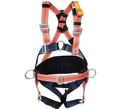 Страховочная привязь Потенциал СП-04-01 (эргономичный кушак с 3D сеткой), со спинным удлинителем, идентификационной книжкой, выгнутыми кольцами, световозвращающей нитью (р-р М) ptc0548