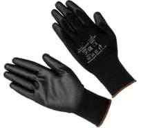 Перчатки черные нейлоновые ЗТ с полиуретановым покрытием черного цвета, Мультитакт р-р 10 750210B