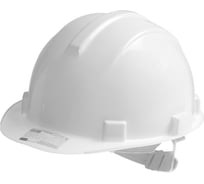 Защитная каска с пластиковым оголовьем TUNDRA белая 4985135
