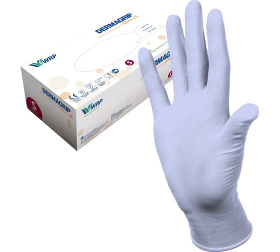 Смотровые перчатки DERMAGRIP ULTRA LS, нитрил, 200 штук, размер S CT0000000547 1