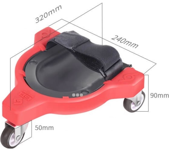 Наколенники строительные DLT Knee Pads на колесах 0880