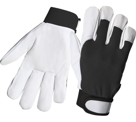 Перчатки кожаные утепленные (на флисе) Jeta Safety на липучке, Winter Mechanic, разм.XL/10 JLE305-10/XL