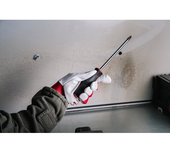 Кожаные перчатки монтажника Jeta Safety, манжета велкро, разм.9/L, JLE301-9/L