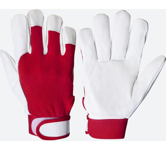 Кожаные перчатки монтажника Jeta Safety, манжета велкро, размер 10/XL, JLE301-10/XL