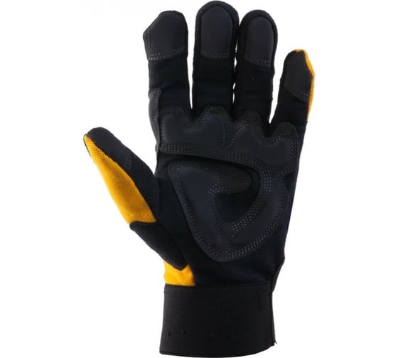 Перчатки антивибрационные Jeta Safety черно-желтые JAV01-VP-10/XL