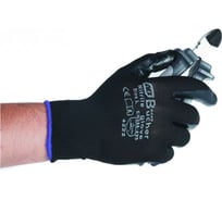 Защитные перчатки с нитриловым покрытием Adolf Bucher черные, 12 пар, размер L, 90.4000.9