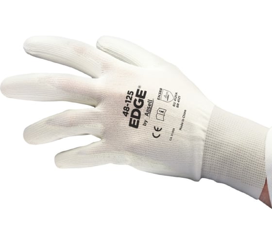Перчатки ANSELL EDGE 48-125 белые, р.9 31014112-9