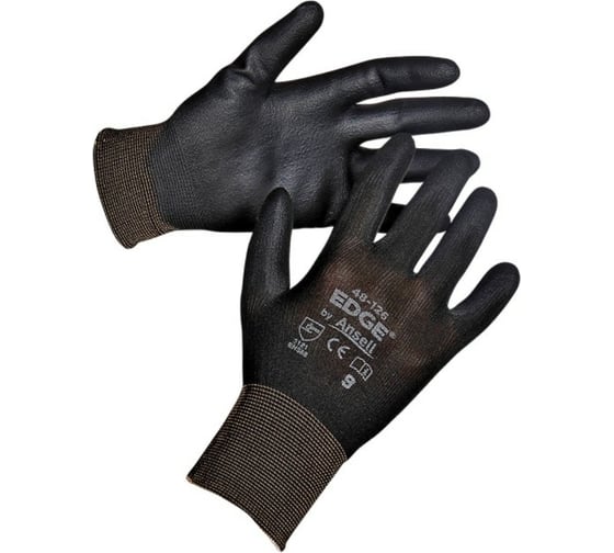 Перчатки ANSELL EDGE 48-126 черные, р.8 31014113-8 1