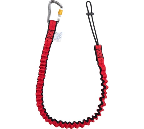 Стропа эластичная одинарная для крепления инструмента VENTO (до 25 кг) с карабином "Мини" с муфтой vnt 285 set 1230