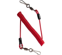 Спиралевидный привязной шнур с двумя карабинами VENTO vnt 272