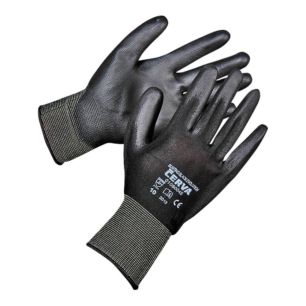 Перчатки CERVA БАНТИНГ ЭВОЛЮШН, цвет черный, полиэфир, р.7, 31002096-7 ...