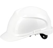 Каска строительная защитная SAMGRUPP белая, с храповым механизмом SR-109061001
