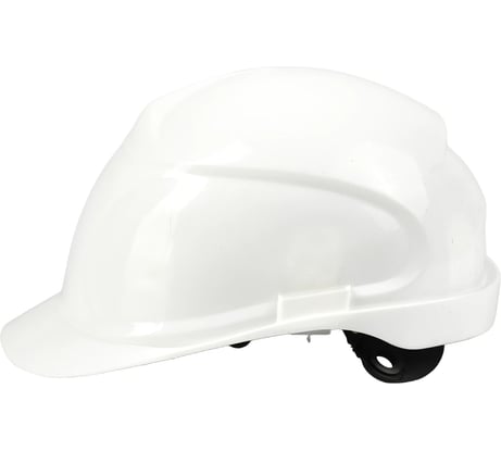 Каска строительная защитная SAMGRUPP белая, с храповым механизмом SR-109061001