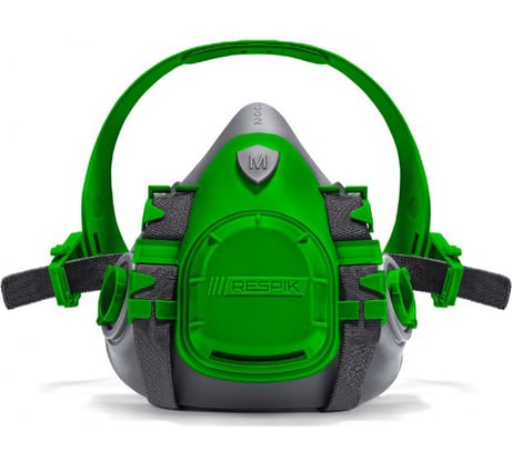 Полумаска RESPIK 802 размер M зеленая R802 green
