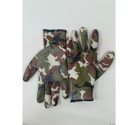 Нейлоновые садовые перчатки Gold Manibus Hortus Military 13 класс с нитриловым покрытием 12/240 р.9 (L) GM1014-Military-9