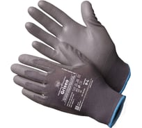 Нейлоновые перчатки Gold Manibus Griseo серые с полиуритановым покрытием р.10 (XL) 12/240 GM1001PU-grey-10