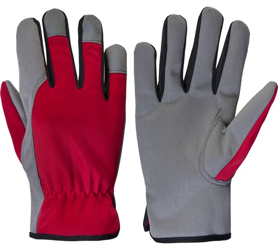 Рабочие трикотажные перчатки из PU кожи Jeta Safety р. XL/10  JLE621-10/XL