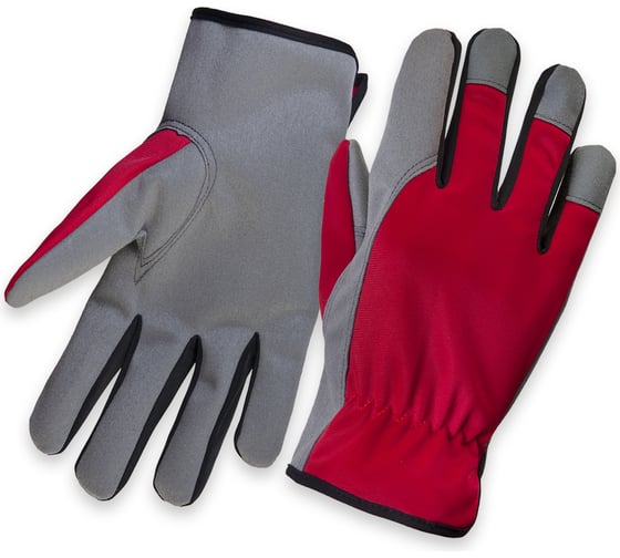Рабочие трикотажные перчатки Jeta Safety из PU кожи, размер L/9 JLE621-9/L
