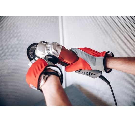 Рабочие трикотажные перчатки Jeta Safety из PU кожи, размер L/9 JLE621-9/L