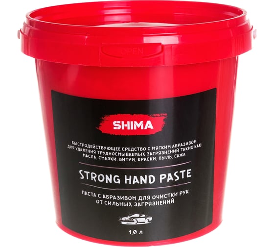 Паста с абразивом для очистки рук SHIMA DETAILER STRONG HAND PASTE 1 л 4603740920469