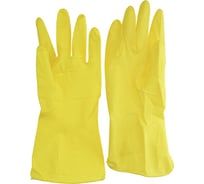 Резиновые латексные перчатки UNIBOB Стандарт размер M, желтые 209882