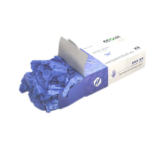 Нитриловые перчатки EcoLat 4U, 100 шт./уп. размер XS, 3037/XS