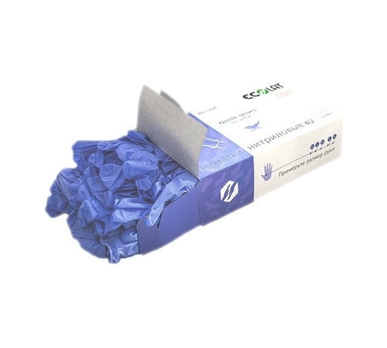 Нитриловые перчатки EcoLat 4U, 100 шт./уп. размер L, 3037/L