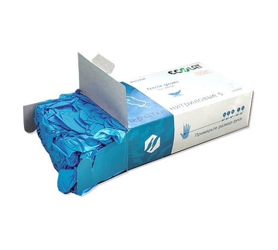 Нитриловые перчатки EcoLat 5, 100 шт./уп. размер XL, 3044/XL