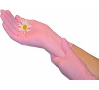 Нитриловые перчатки EcoLat Pink 100 шт./уп. размер S, 3435/S